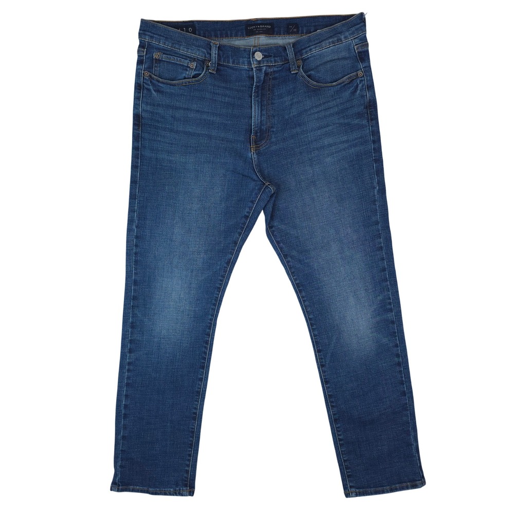 Lucky Brand Jeans 410 Athletic Slim Mens 34x30 Blue Stretch Denim Classic Casual